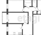 3-комн, 68кв м, этаж 5/9 улица Сенюкова, 18