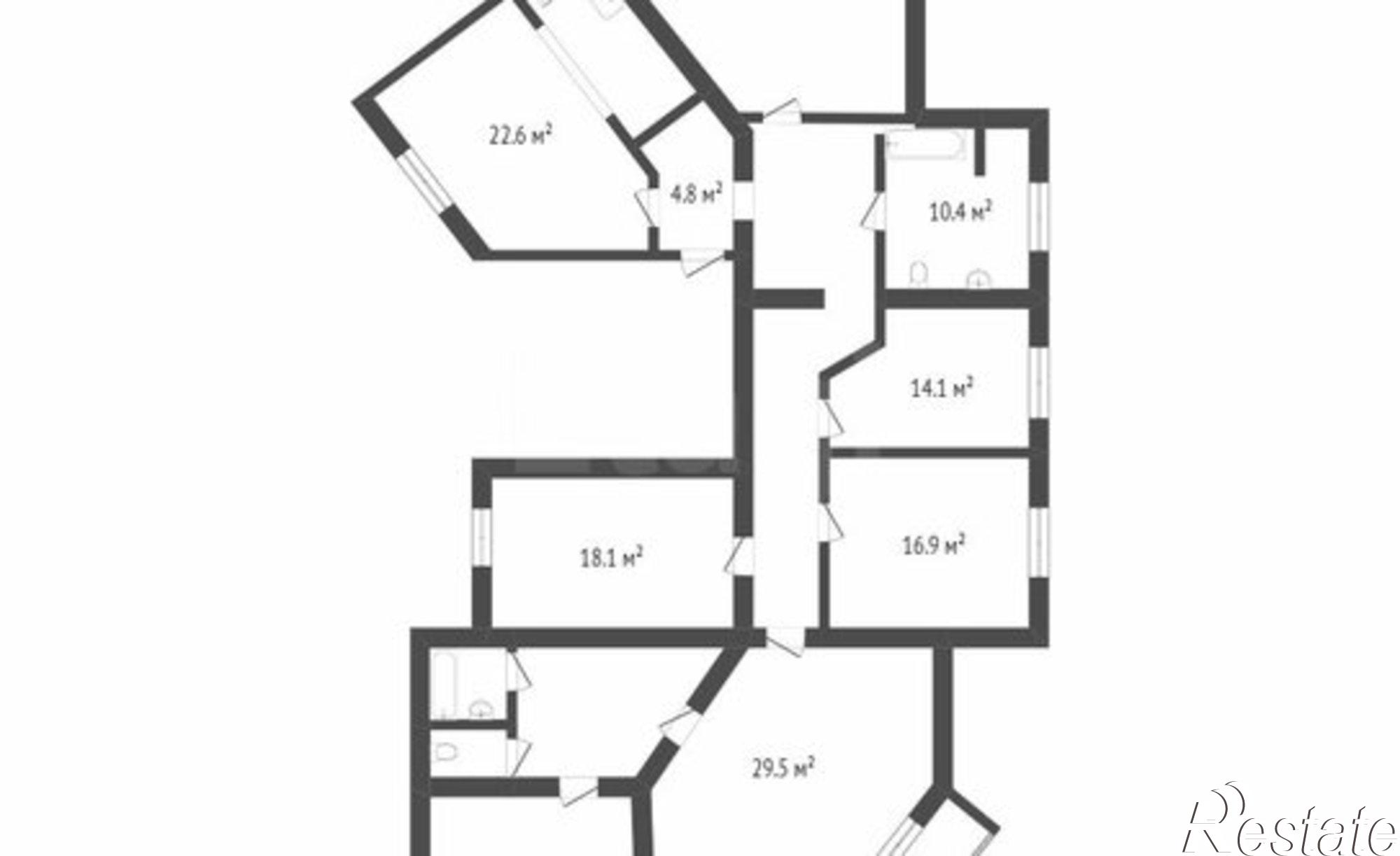 Купить квартиру за 12 500 000 рублей на ул Советская, 1