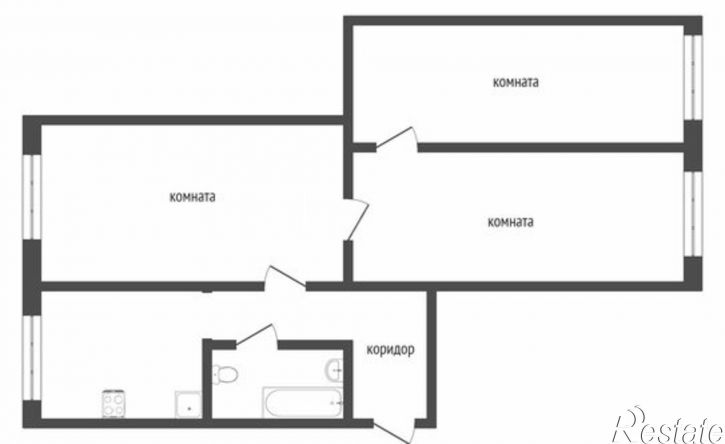 3-комн квартира улица Чернова, 17,  д. 17