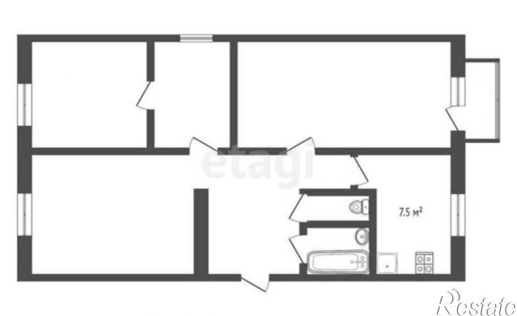 3-комн квартира пр-кт Ленина, 24а,  д. 24а