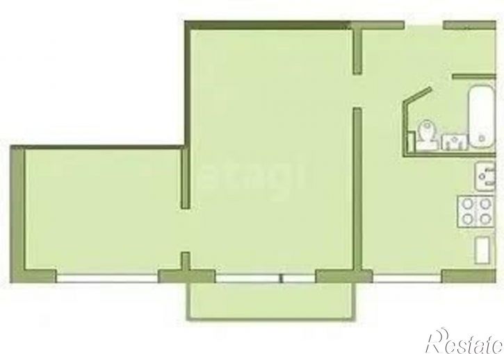 2-комн квартира улица Сенюкова, 35,  д. 35