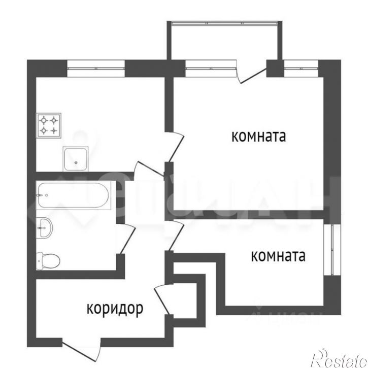 2-комн квартира пр-кт Космонавтов, 22,  д. 22